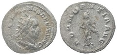 Trajan Decius (AD 249-251) Roman AR silver antoninianus Abundantia RIC 10b
