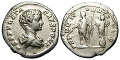 Geta AR Denarius (209-212 AD), PRINC IVVENTVTIS