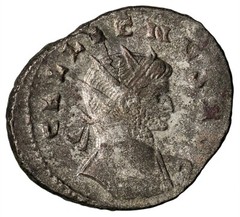 Roman Imperial. Gallienus AD 235-270 AR Antoninianus. 4.04 g, 20X23 mm, RIC 188