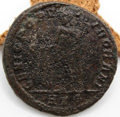 Roman Imperial | Galerius | AE Follis | Heraclea | 297-298 AD | Genius | 27.5 MM