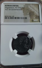 Magnentius AD 350-353 AE 2 Bi Centtenionallis. NGC Certified