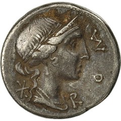 [#491540] Coin, Aemilia, Denarius, 114-113 BC, Rome, EF(40-45), Silver, Crawford