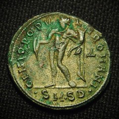 Follis Galerius Augustus Rv GENIO POPVLI ROMANI 9.41 grs 26-8mm Serdica AD 305-6