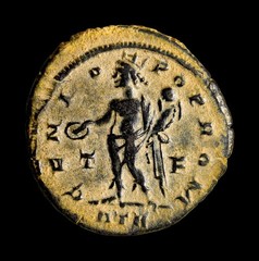 Certified Authentic Roman Coin Licinius I. A.D. 308-324. Æ follis Genio PTR Coin