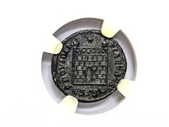 Constantine II Roman Empire Nummus NGC AU Camp Gate Castle Keep Ancient Caesar