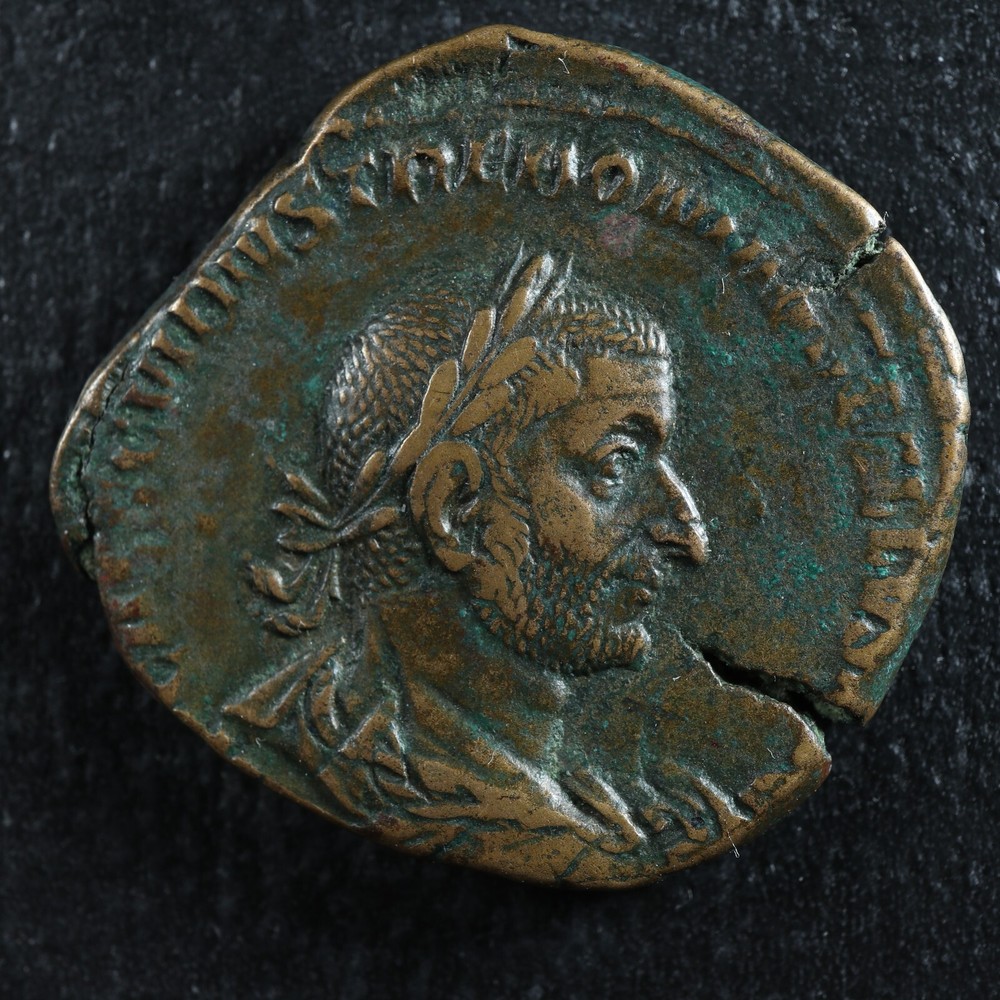 Trebonianus Gallus Sestertius 251-253 Rome RIC 122A Salus Trébonien Galle