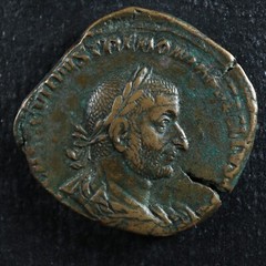 Trebonianus Gallus Sestertius 251-253 Rome RIC 122A Salus Trébonien Galle