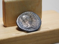 Roman Imperial Trajan denarius, 98-117 AD, R.I.C. 301