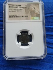 AD 337-340 ROMAN EMPIRE CONSTANTINE II AS CAESAR CYZICUS NGC FINE DETAILS ●