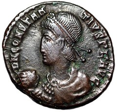 Constantius II Centenionalis “Captive From Hut” Arles Rare