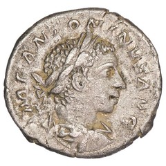 Roman Coin ÉLAGABAL Denier Reverse FIDES MILITVM Silver – 219 AD RIC.73