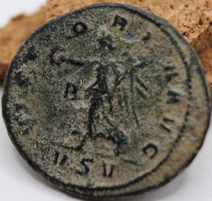 Roman Imperial | Aurelian | AE Denarius | 274-275 CE | VICTORIA AVG | VSV | RARE