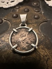Roman Emperor – Ancient Coin 925 Sterling Silver Pendant W/Large Bale -Genuine?