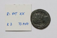 🧭 Licinius I., 308-324 n. Chr. AE-Follis 320-321 n. VOT XX TS MVI B49 #3860