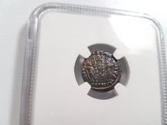 Constantine II Roman Empire BI Nummus AE3/4 NGC XF Ancient Epfig Hoard Pedigree