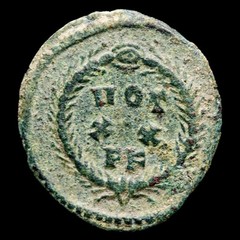 *Lucernae* Diocletian radiate 1/4 follis fraction VOT XX FK Cartago 303 A.D.