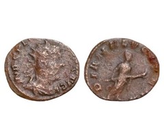 Valerian I (AD 253-260). Antioch BI Antoninianus 20mm 2,8g Diana Torch FREE SHIP