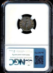 O4 NGC Ch F Otho 69 AD Roman Imperial Silver Denarius Ancient Coin