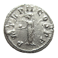 SILVER ANTONINIANUS. GORDIAN III, 238-244 AD. ANTIOCH, C. 239 AD. VERY RARE TYPE