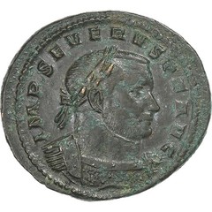 [#1506191] Severus II, Follis, 305-307, Trier, Bronze, AU, RIC:652, c