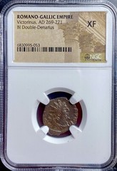 NGC Certified Ancient Roman Coin Victorinus 269-271 AD Gallic XF Genuine
