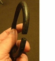 Ancient Roman Artifact Iron arm bracelet 100AD -400ADSize :95mmOD/83mmID/8mm