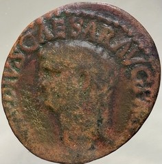 41-50AD Emperor Claudius Rome Mint Constantiae Standing Ancient Rare Roman Coin