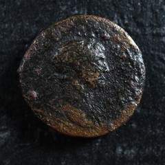 Trajan Quadrans 114-117 Rome RIC 694 She-wolf