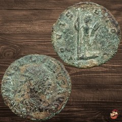 CLAUDIUS II Gothicus coin (270-271 AD) Late Roman follis antoninianus #t321