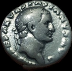 VESPASIAN. 69-79AD. Roman Imperial Silver Denarius. Pax Seated. Struck AD 69-71