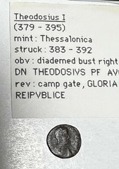Theodosius 1, AD379-395 Ancient Roman Bronze Thessalonica Mint R1076