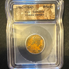 ICG Genuine Roman Empire detailed! Great condition. Icg Slabbed (27 BC-476 AD)