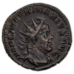 Ancient Rome AD 269 Marius Antoninianus Coin RIC #18 3.06g 21mm