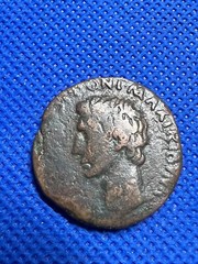 Roman Bronze Coin — Augustus As #736