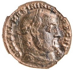 Roman AE Coin of Maximinus II (AD 311-313) NGC(F) Free Shipping!!!!