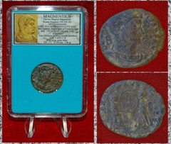 Ancient Roman Empire Coin Of Usurper MAGNENTIUS Two Victories Holding Wreaths