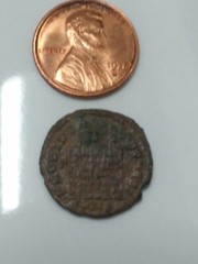 Roman Empire – Bronze Acient Coin. Guaranteed Genuine, Large Penny Size.