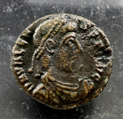 VALENS c. 364 – 367 AD Æ AE 3 Roman Bronze Nummus VG Circ SKU#32124W