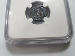 Constantinian Roman Empire BI Nummus AE3/4 NGC AU Ancient Epfig Hoard Victory