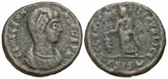 Barbarous imitation of Helena. Ca. Augusta, A.D. 324-328/30. AE reduced follis.