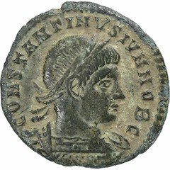[#135193] Constantine II, Fraction Æ, 330-331, Trier, Bronze, EF, RIC:520