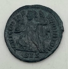 306-337 AD Constantine I the Great AE Follis Siscia Jupiter Victory Eagle Below