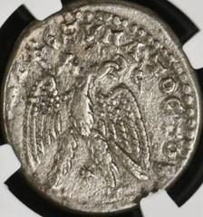 Roman Emperor Elagabalus 218-222 AD Tetradrachm Eagle Genuine NGC Graded Coin