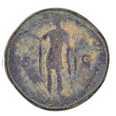 Roman Bronze Sestertius – Rome AD 145/7 – Antoninus Pius
