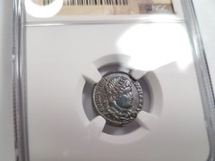 Constantine I Roman Empire Nummus AE3/4 NGC Ch AU Ancient Epfig Hoard Pedigree