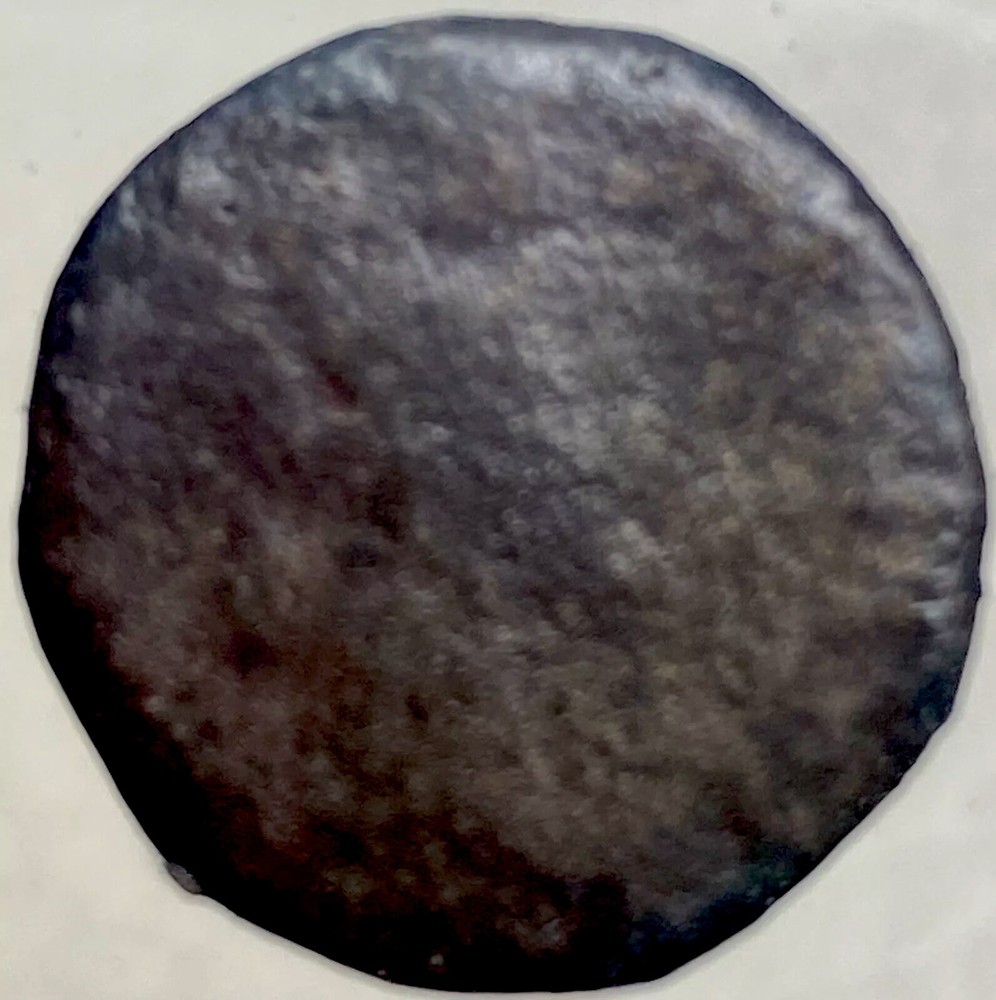 Rare Ancient Roman Coin Emperor Tiberius 14AD-19AD AE18 Fortuna Vertical Rudder