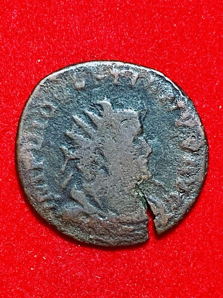Diocletian AE Antoninianus Lyon AD 286-294, PAX,ODD, ISSUED UNDER CARAUSIUS? G+