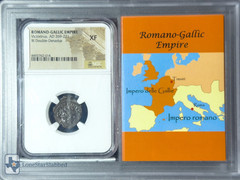 Ancient Coin Postumus BI Double Denarius AD 269-271, NGC XF Romano-Gallic Empire