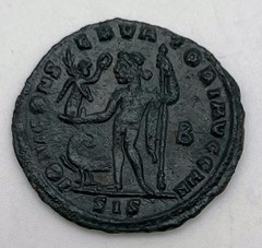 306-337 AD Constantine I the Great AE Follis Siscia Mint Jupiter Victory w Eagle