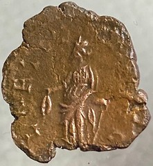 Ancient Roman Coin Emperor Tetricus I 272-273AD Nice Details Rare Laetitia